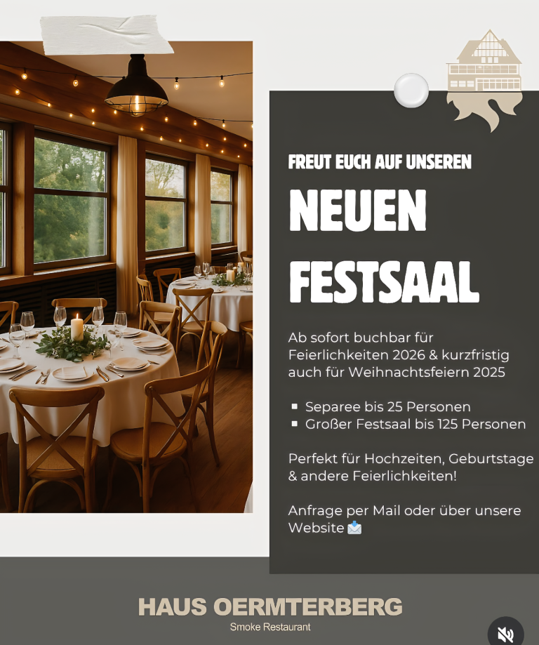 Neuer Festsaal Haus Oermterberg